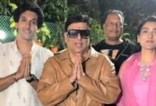 अमेरिका से लौटने के बाद गोविंदा ने बच्चों के साथ मिलकर घर पर बप्पा के किए दर्शन
