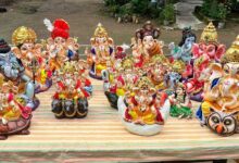 आस्था के साथ पर्यावरण संरक्षण का संदेश दे रही बंदियों की गणेश प्रतिमाएं