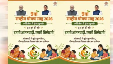 हमारी आंगनवाड़ी, हमारी जिम्मेदारी’ थीम पर 9 सितंबर से राष्ट्रीय पोषण माह, मंत्री भूरिया करेंगी शुभारंभ हमारी आंगनवाड़ी, हमारी जिम्मेदारी’ थीम पर 9 सितंबर से राष्ट्रीय पोषण माह, मंत्री भूरिया करेंगी शुभारंभ