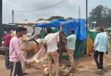 अमरकंटक में अवैध अतिक्रमण हटाने की गई कार्रवाई