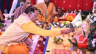 मुख्यमंत्री निवास में विराजे भगवान गणेश