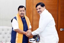 मुख्यमंत्री डॉ. यादव ने अध्यक्ष  नितिन नबीन से की सौजन्य भेंट