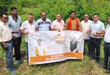 सेवा संकल्प अभियान के तहत अरपा उद्गम स्थल पर नदी घाट स्वच्छता और जल संरक्षण का संदेश