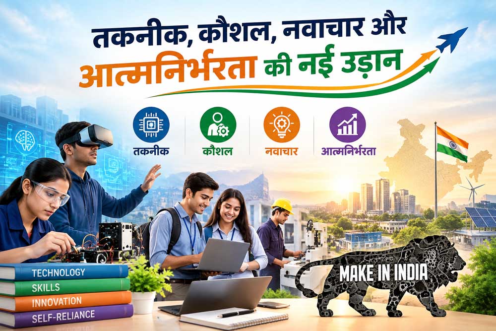 तकनीक, कौशल, नवाचार और आत्मनिर्भरता की नई उड़ान तकनीक, कौशल, नवाचार और आत्मनिर्भरता की नई उड़ान