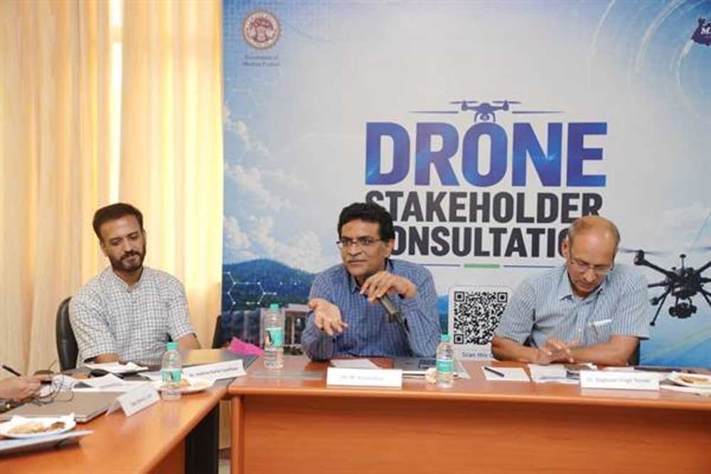 एमपीएसईडीसी और आईआईएसईआर भोपाल ने ड्रोन क्षेत्र के प्रमुख हितधारकों के साथ इंडस्ट्री राउंडटेबल की आयोजित एमपीएसईडीसी और आईआईएसईआर भोपाल ने ड्रोन क्षेत्र के प्रमुख हितधारकों के साथ इंडस्ट्री राउंडटेबल की आयोजित