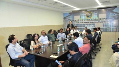 पत्र सूचना कार्यालय, भोपाल के  नेतृत्व में जम्मू गए पत्रकारों के अध्ययन दल ने  अखिल भारतीय आयुर्विज्ञान संस्थान (एम्स), विजयपुर  का दौरा