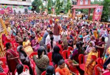 नरेला रक्षाबंधन महोत्सव का दूसरा दिन: 36 हज़ार 854 बहनों ने मंत्री  सारंग को बांधी राखी