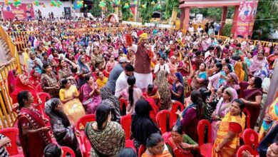 नरेला रक्षाबंधन महोत्सव का दूसरा दिन: 36 हज़ार 854 बहनों ने मंत्री  सारंग को बांधी राखी