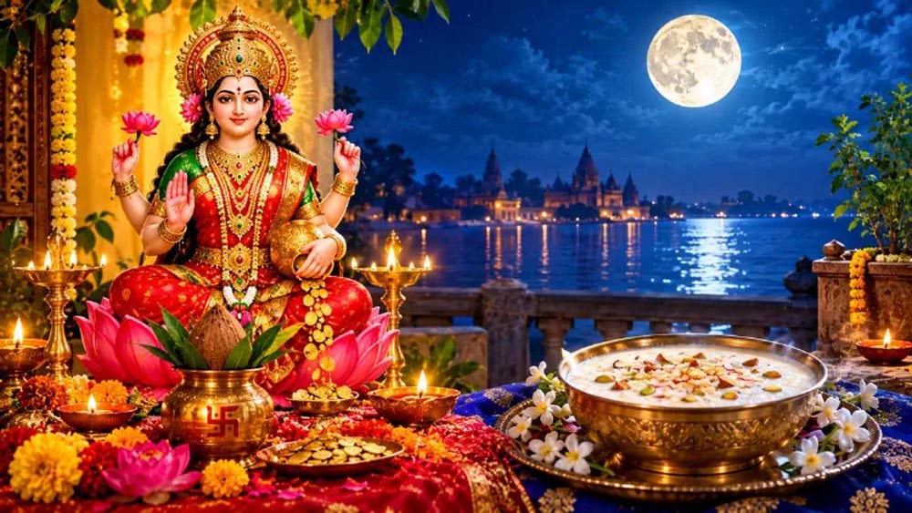 शरद पूर्णिमा 25 अक्टूबर को, मां लक्ष्मी की पूजा और चांदनी में खीर रखने की परंपरा। शरद पूर्णिमा 25 अक्टूबर को, मां लक्ष्मी की पूजा और चांदनी में खीर रखने की परंपरा।