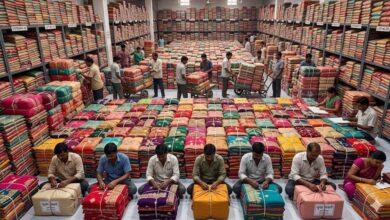 सूरत में साड़ी उद्योग पर संकट, उत्पादन में भारी गिरावट से बढ़ेंगी कीमतें!