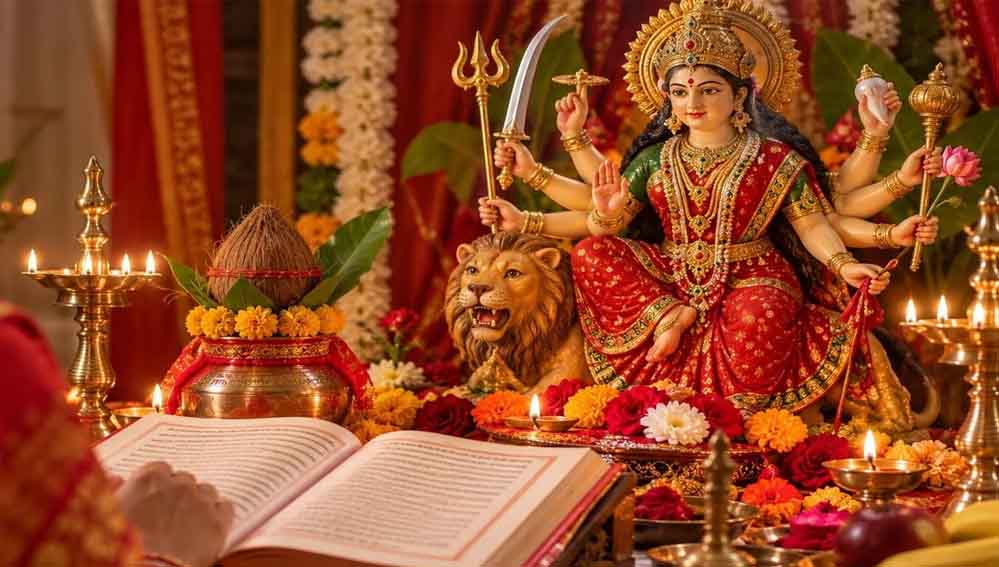 योगी सरकार सप्तमी से नवमी तक मंदिरों में कराएगी देवी गीत व दुर्गा सप्तशती पाठ का आयोजन योगी सरकार सप्तमी से नवमी तक मंदिरों में कराएगी देवी गीत व दुर्गा सप्तशती पाठ का आयोजन