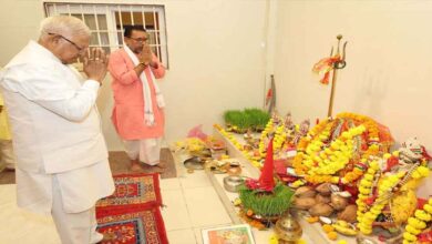महानवमी पर राज्यपाल पटेल ने किया कन्या पूजन, प्रदेशवासियों की सुख-समृद्धि की कामना