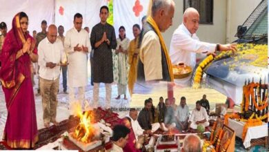बैतूल में BJP प्रदेश अध्यक्ष हेमंत खण्डेलवाल ने किया शस्त्र पूजन, बताया परंपरा का महत्व