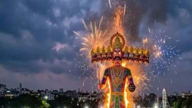 इंदौर में 121 और भोपाल में 105 फीट ऊंचा रावण जलेगा, उज्जैन में फूलों की वर्षा