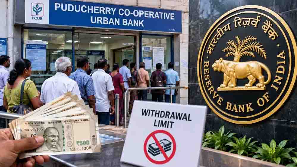RBI का बड़ा एक्शन: इस बैंक के ग्राहक ₹5,000 से ज्यादा नहीं निकाल पाएंगे, जानें पूरा मामला RBI का बड़ा एक्शन: इस बैंक के ग्राहक ₹5,000 से ज्यादा नहीं निकाल पाएंगे, जानें पूरा मामला
