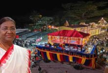 राष्ट्रपति द्रौपदी मुर्मु ने माँ दंतेश्वरी की पूजा-अर्चना कर देशवासियों की सुख-समृद्धि और खुशहाली की कामना की