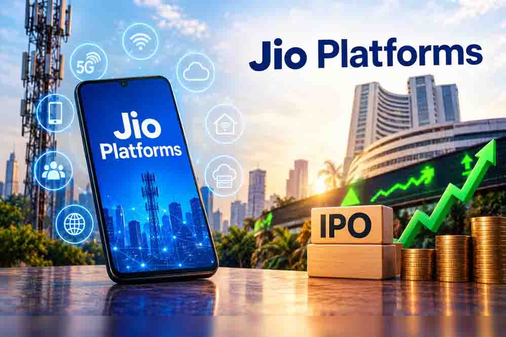 Jio Platforms Share Listing: शेयर बाजार में धमाकेदार एंट्री, 21% प्रीमियम पर लिस्ट हुए जियो प्लेटफॉर्म्स के शेयर Jio Platforms Share Listing: शेयर बाजार में धमाकेदार एंट्री, 21% प्रीमियम पर लिस्ट हुए जियो प्लेटफॉर्म्स के शेयर