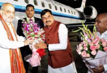 अमित शाह रात 12 बजे पहुंचे भोपाल, स्टेट हैंगर पर CM और BJP प्रदेश अध्यक्ष ने की अगवानी