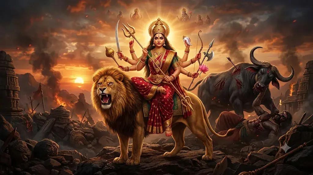 मां दुर्गा के वाहन सिंह-बाघ ही क्यों? जानिए इनके पीछे छिपा धार्मिक और आध्यात्मिक रहस्य