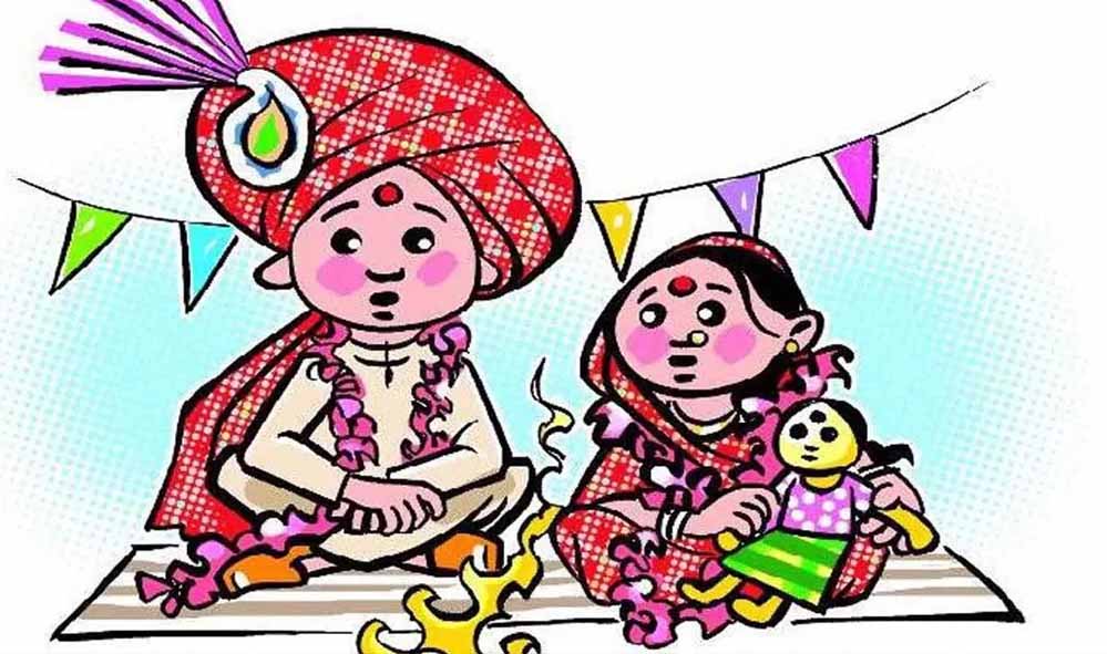 गुना में बाल विवाह पर नहीं लग रही रोक, हर चौथी युवती की शादी 18 साल से पहले; 39% पुरुषों का भी कम उम्र में विवाह गुना में बाल विवाह पर नहीं लग रही रोक, हर चौथी युवती की शादी 18 साल से पहले; 39% पुरुषों का भी कम उम्र में विवाह