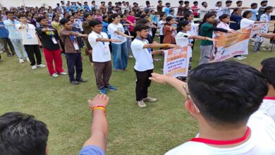 N.S.S. स्वयंसेवकों ने नशे के विरुद्ध ली शपथ नशा न करेंगे ना करने के लिए प्रेरित करेंगे N.S.S. स्वयंसेवकों ने नशे के विरुद्ध ली शपथ नशा न करेंगे ना करने के लिए प्रेरित करेंगे