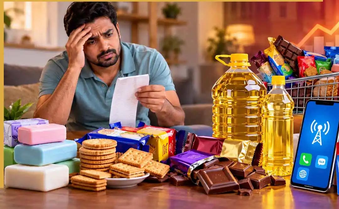 FMCG Price Hike: साबुन, बिस्किट, चाय से लेकर तेल तक होंगे महंगे? मोबाइल रिचार्ज भी बढ़ा सकता है खर्च FMCG Price Hike: साबुन, बिस्किट, चाय से लेकर तेल तक होंगे महंगे? मोबाइल रिचार्ज भी बढ़ा सकता है खर्च