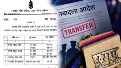 रायपुर ग्रामीण पुलिस में बड़ा फेरबदल, 3 थानों के प्रभारी बदले