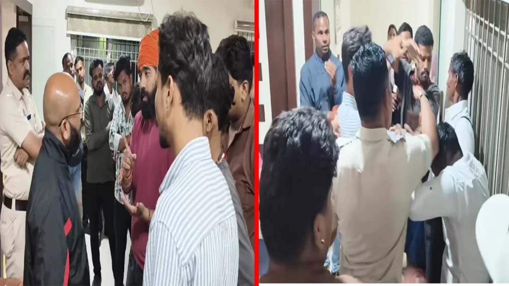 कोरबा के होटल में धर्मांतरण के आरोप पर हंगामा, बजरंग दल ने जताया विरोध