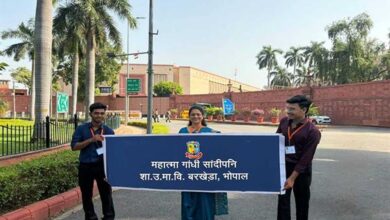 महात्मा गांधी सान्दीपनि विद्यालय के विद्यार्थियों ने किया संसद भवन का भ्रमण
