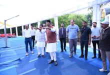 सेवा संकल्प ज्योति यात्रा की तैयारियों को लेकर मंत्री  सारंग ने किया जिला मुख्यालय कार्यक्रम स्थल का दौरा
