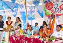 धमतरी जिला के मोंगरागहन में मेगा स्वास्थ्य शिविर का आयोजन
