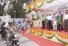 राष्ट्रीय एकता दिवस एवं नशामुक्ति का संदेश लेकर मध्यप्रदेश से रवाना हुआ 7 सदस्यीय बाइक दल